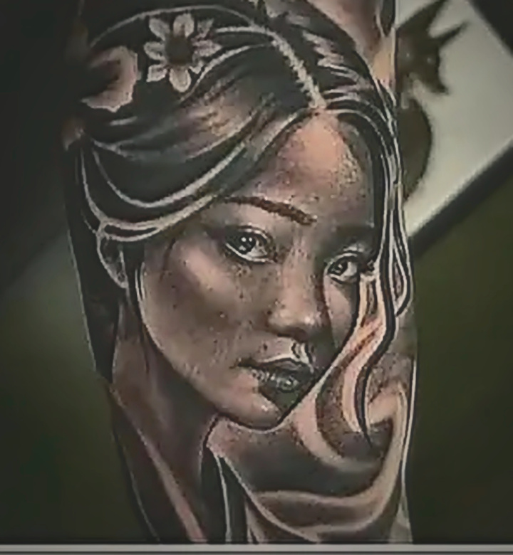 Geisha Oriental — Rodo Alarcón en Abyss Tattoo Studio