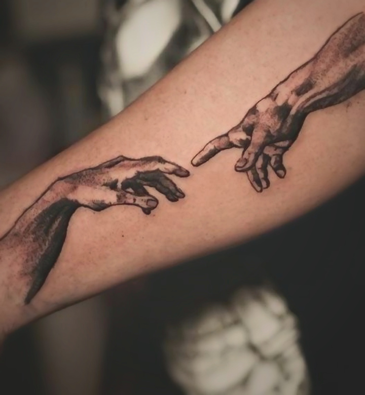 Creación de Adán — Rodo Alarcón en Abyss Tattoo Studio